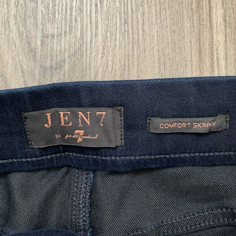 Jen7 by 7 for All‎ Mankind Comfort Skinny Jeans Size 4 Dark Wash MSRP $99 - Picture 4 of 9